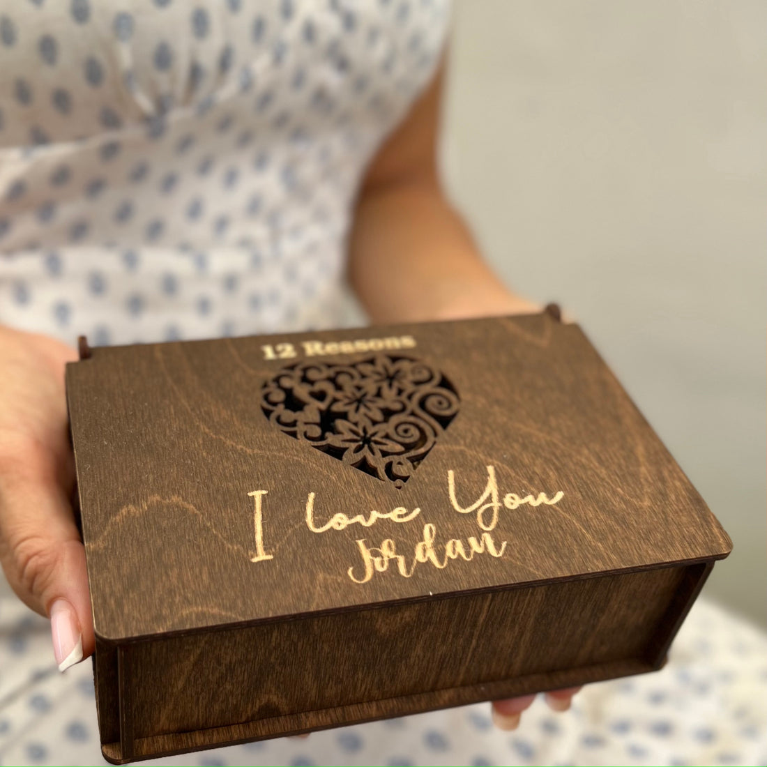 Personalized gift Puzzle - Reasons I love you Natural